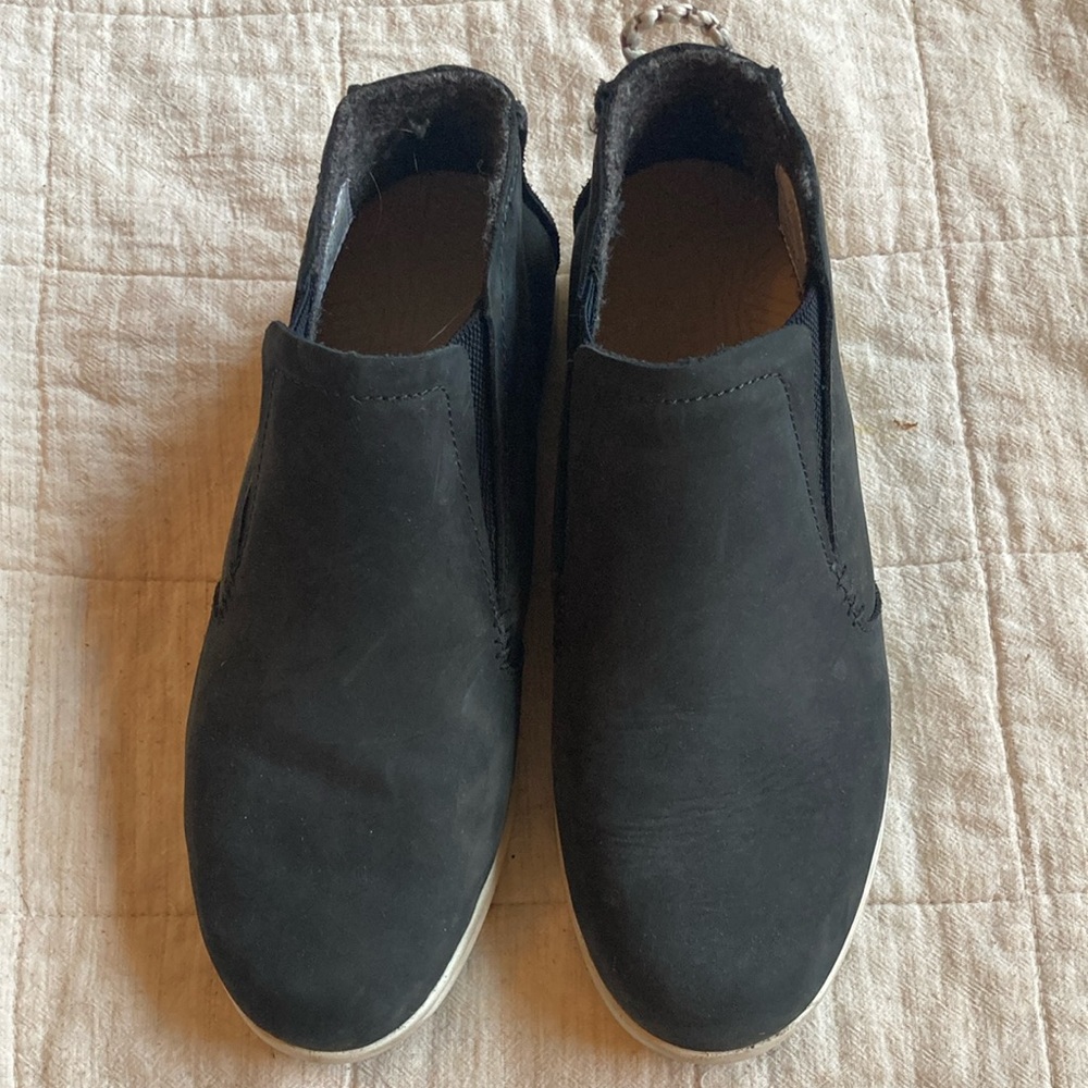 OluKai Black Suede Ankle Boots